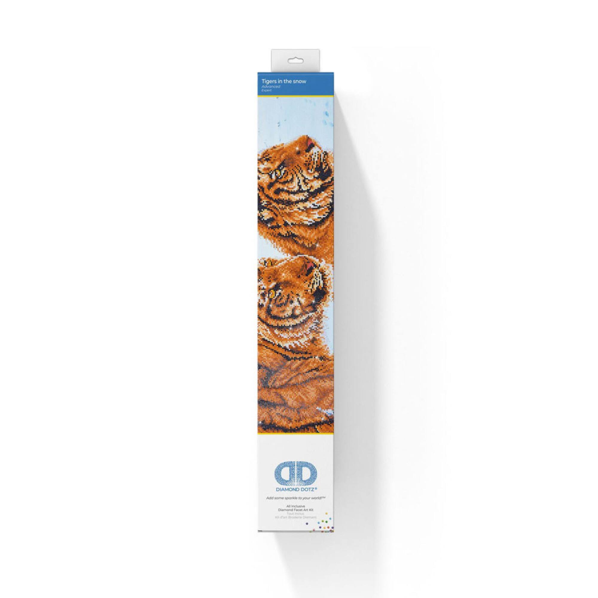 Diamond Dotz® Tigers in the Snow Diamond Painting Kit